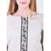 Embroidered blouse "Verkhovna" black on gray